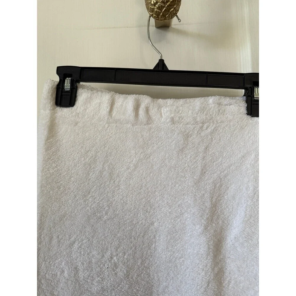 One size fits most white towel skirt